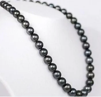 

fine jewelry TAHITIAN BLACK SOUTH SEA AAA+ PEARL NECKLACE free shipping