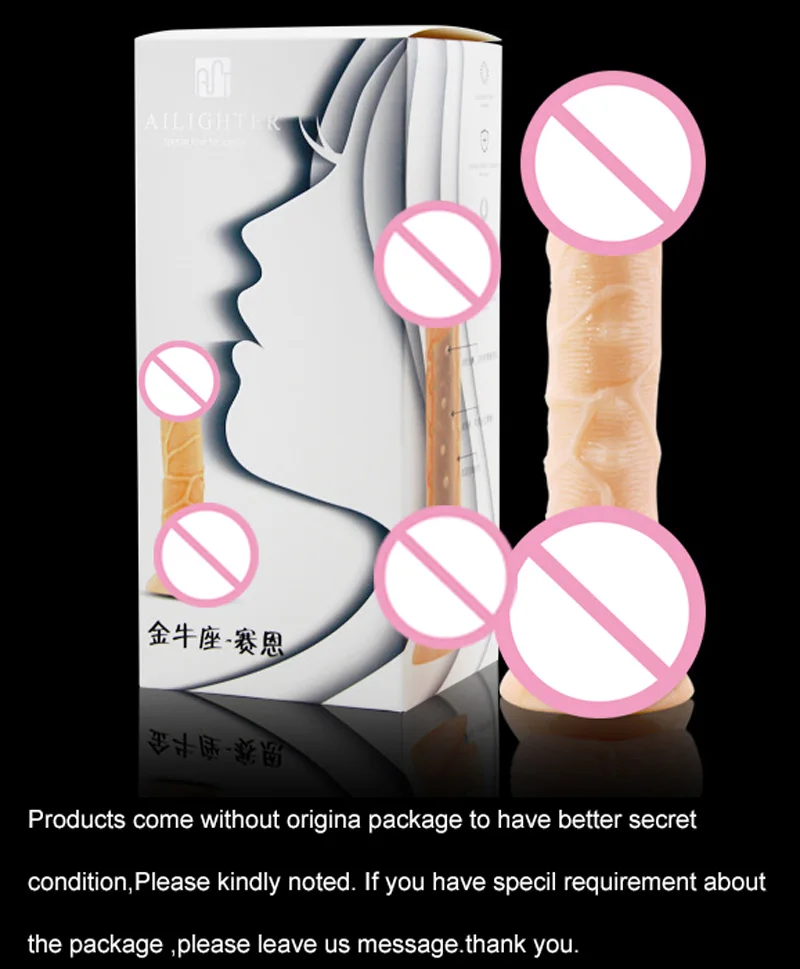 AILIGHTER Realistic Big Dildo Silicone Penis Dick With Strong Suction Cup Huge Dildos Cock Adult Sex Products Sex Toys for Women 10