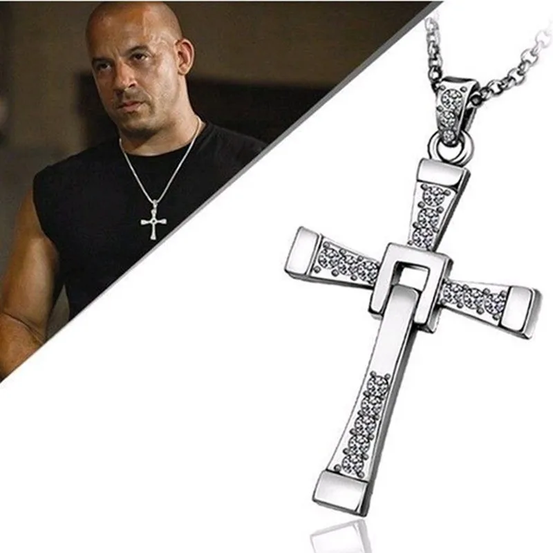 Топ Quailtiy Форсаж Доминик Торетто классический крест кулон ожерелья|f pendant|necklace cross
