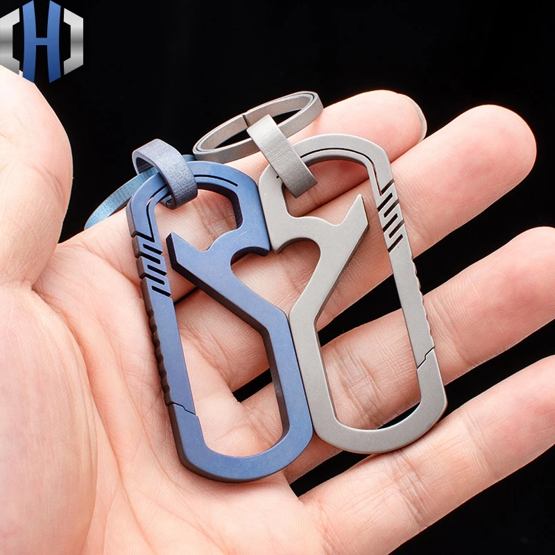 Skup Brelok ze stopu tytanu mężczyźni i kobiety pary wysoki personalizowany prezent klamra do zawieszania sztuk osobowość kreatywny otwarty kluczyk do samochodu