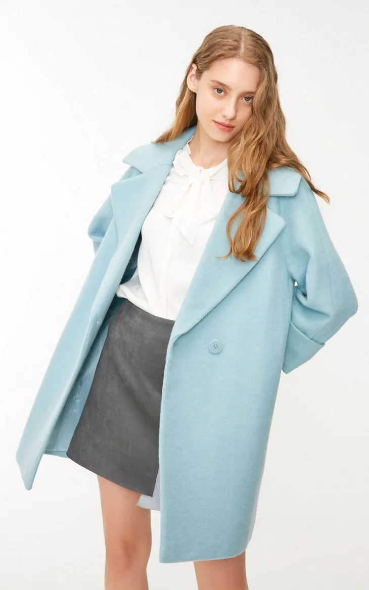Vero Moda пальто женское парка женская зимняя куртка для женщин новое шерстяное пальто с отворотом с заниженным плечом | 318327521