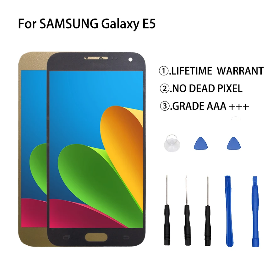 

For SAMSUNG Galaxy E5 LCD Display Digitizer Assembly For SAMSUNG Galaxy E5 E500 E500M E500F E500H Display Touch Screen Phone