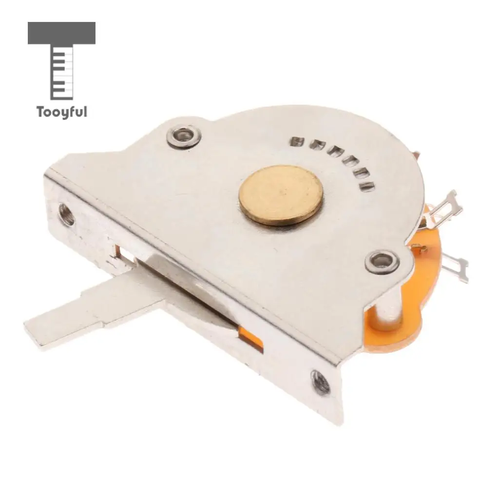 Tooyful 1 Set Alloy 5 Way Lever Pickup Selector Switch with 3pcs tip Stringed Instruments Accessory for Electric Guitar