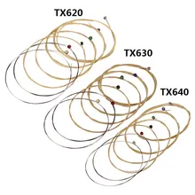 6шт/комплект гитарных струн струны для народных акустическая гитара TX620/630/640 /RX15/17/19Series для электрогитары оригинал