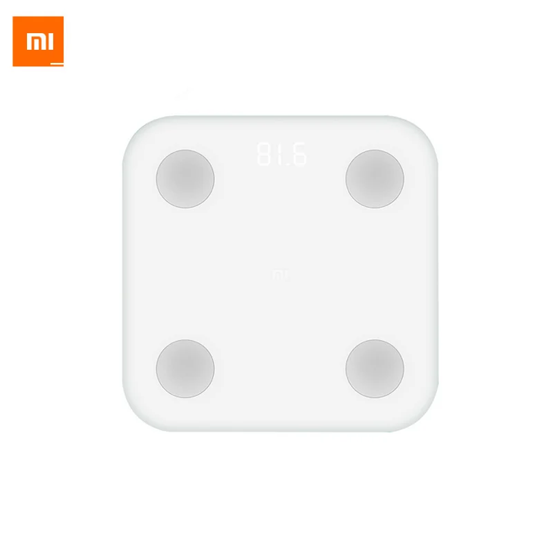 

English Xiaomi Mi Smart Scale 2 Mifit APP & Body Composition Monitor Body Fat BMR Test Hidden LED Display And Big Feet Pad