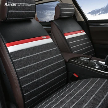 

Karcle Healthy Seat Covers Kit Colth&Leather 4 Seasons Breathable Seat Cushion Anti-Skid Car styling for Ford for BMW Accessorie