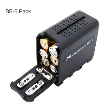 

Brand 6pcs AA Battery Case Pack Power as NP-F970 for DV-160V YN160 III YN300 III LED-Pad LED VIDEO LIGHT Panel Falcon Eyes BB-6