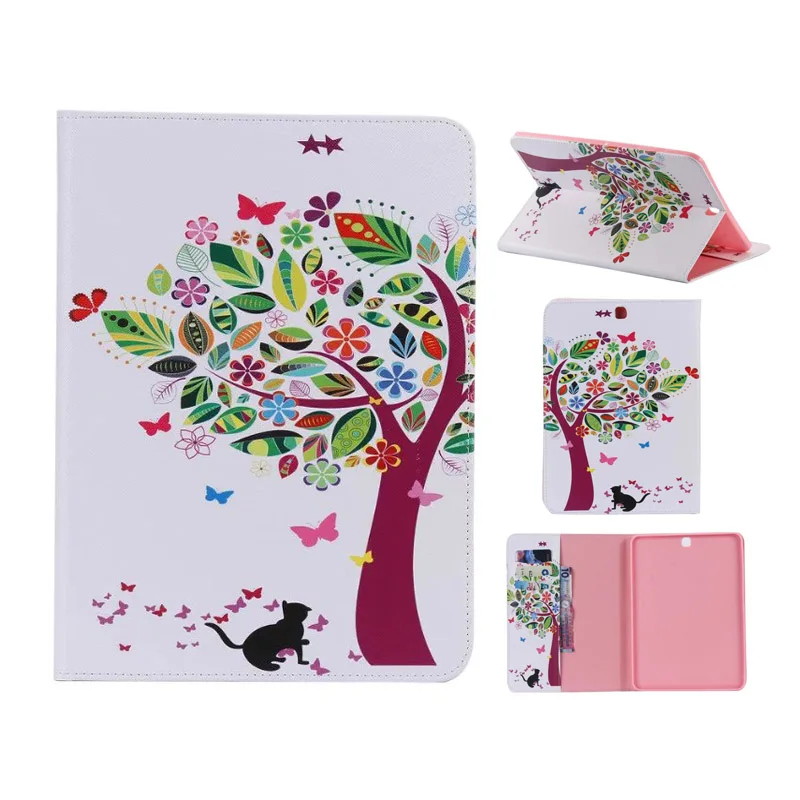 

Tab S2 9.7 Case Stylish Pattern PU Leather Flip Cover Smart Stand Shell for Samsung Galaxy Tab S2 9.7 SM-T815 SM-T810 Cases