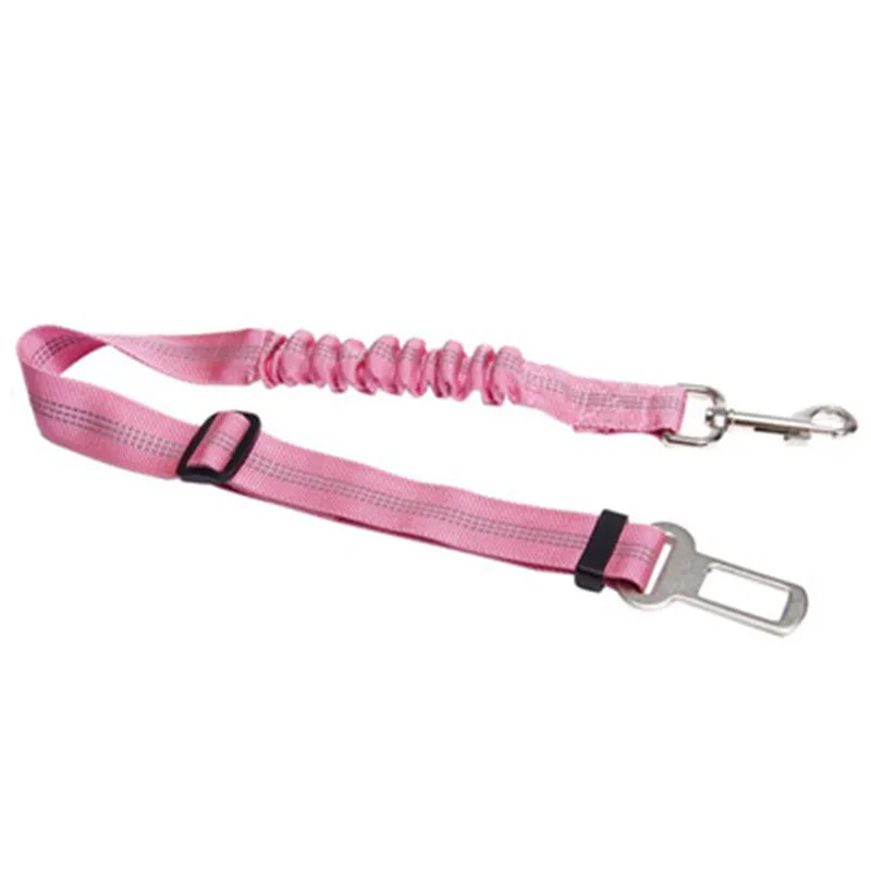 

Pet dog Seat Belt Adjustable Bungee Buffer Dog Car Seat Belt Safe Leads Buffer Stretch Safety Rope waterproof night safety