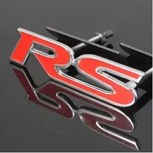 1Set 3D Metallic RS emblem Styling stickerge sticker for Mitsubishi ASX/Outlander/Lancer Evolution/Pajero/Eclipse/Grandis