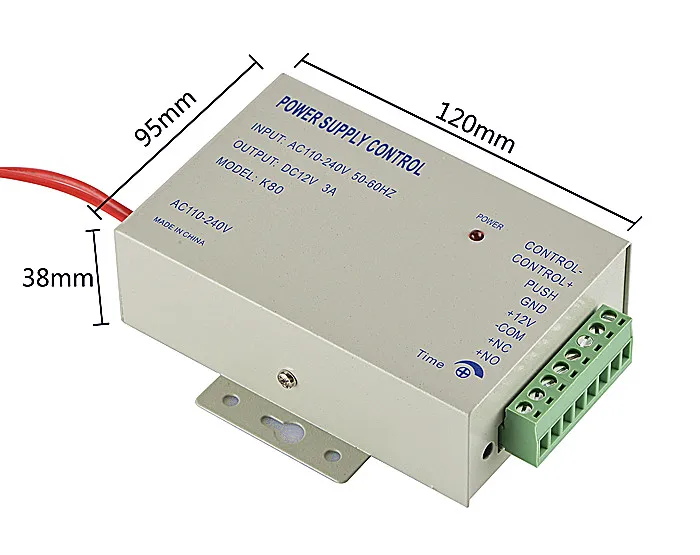 Дверной доступ к блоку питания управления DC 12 V 3A/AC 110 v~ 240 V