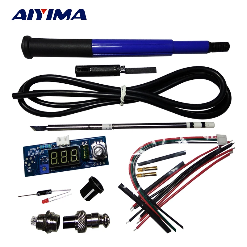 

Aiyima 1set Quick Heating STC-T12 Soldering iron Temperature Controller DIY Kits