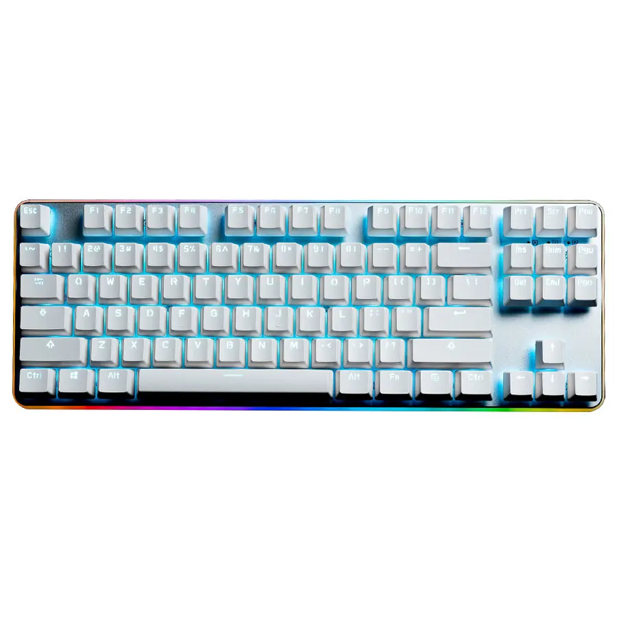 DHL Ganss GK87PRO Side Backlit RGB PBT Double Shot Keycaps Cherry MX Switches Gaming Mechanical Keyboard