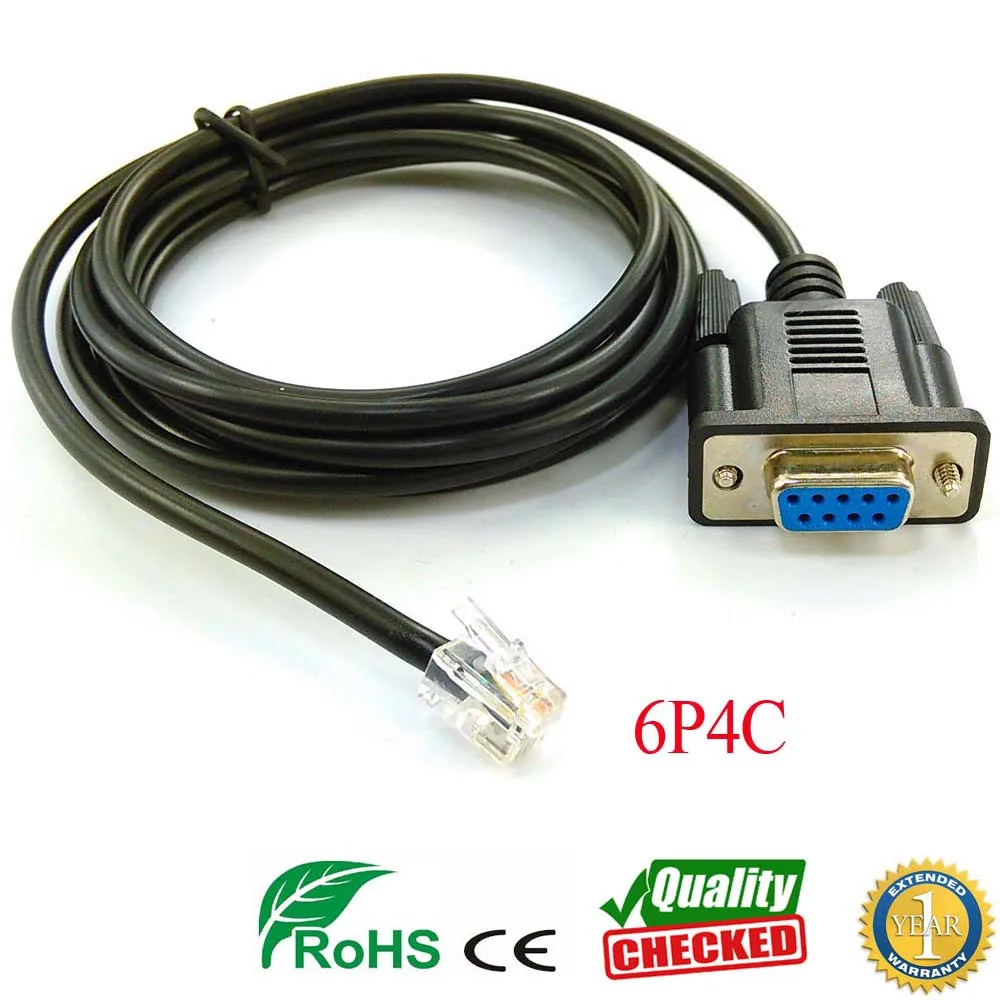 Db9 rs232 серийный к rj22 Кабель адаптер tls2200 ПК принтеру кабель TLS2200 для принтера|db9