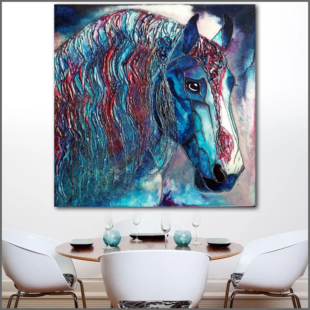Large size Printing Oil Painting silent strength laura wall art canvas prints pictures for living room and bedroom No Frame | Дом и сад
