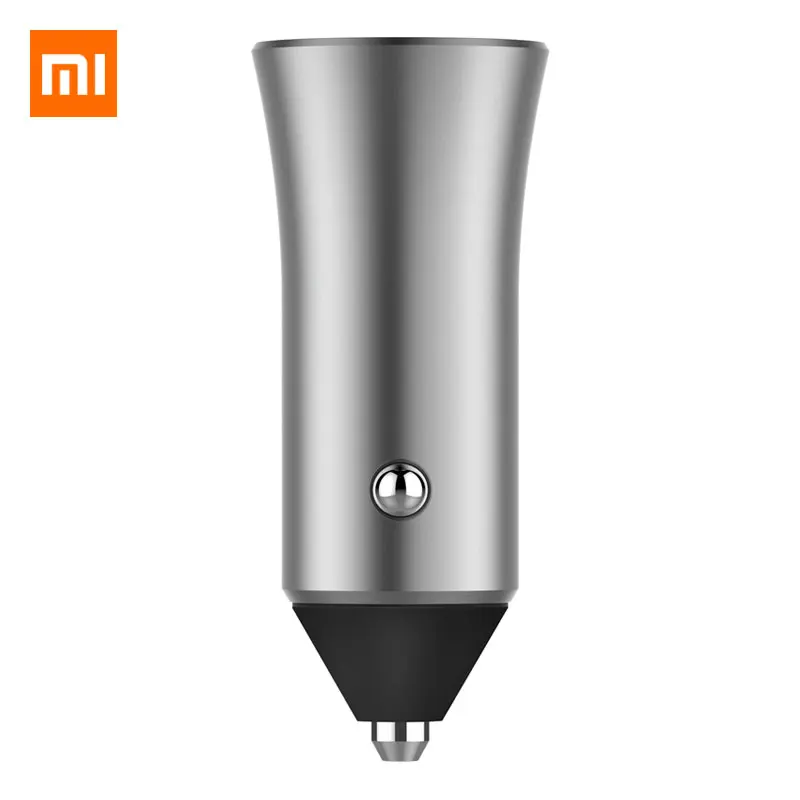 الأصلي Xiaomi شاحن سيارة ثنائي USB سريع شحن سريعة تهمة شاحن سيارة s Competiable مع معظم الهواتف اللوحي المعادن نمط