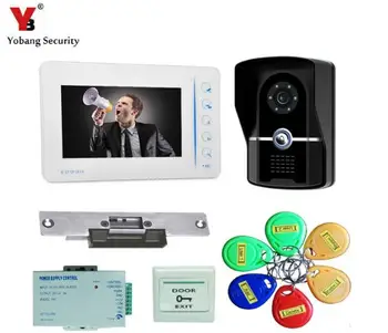 

Yobang Security 7" door intercom Video Door Phone Doorbell Intercom Video Door Phone interfone para casa free shipping