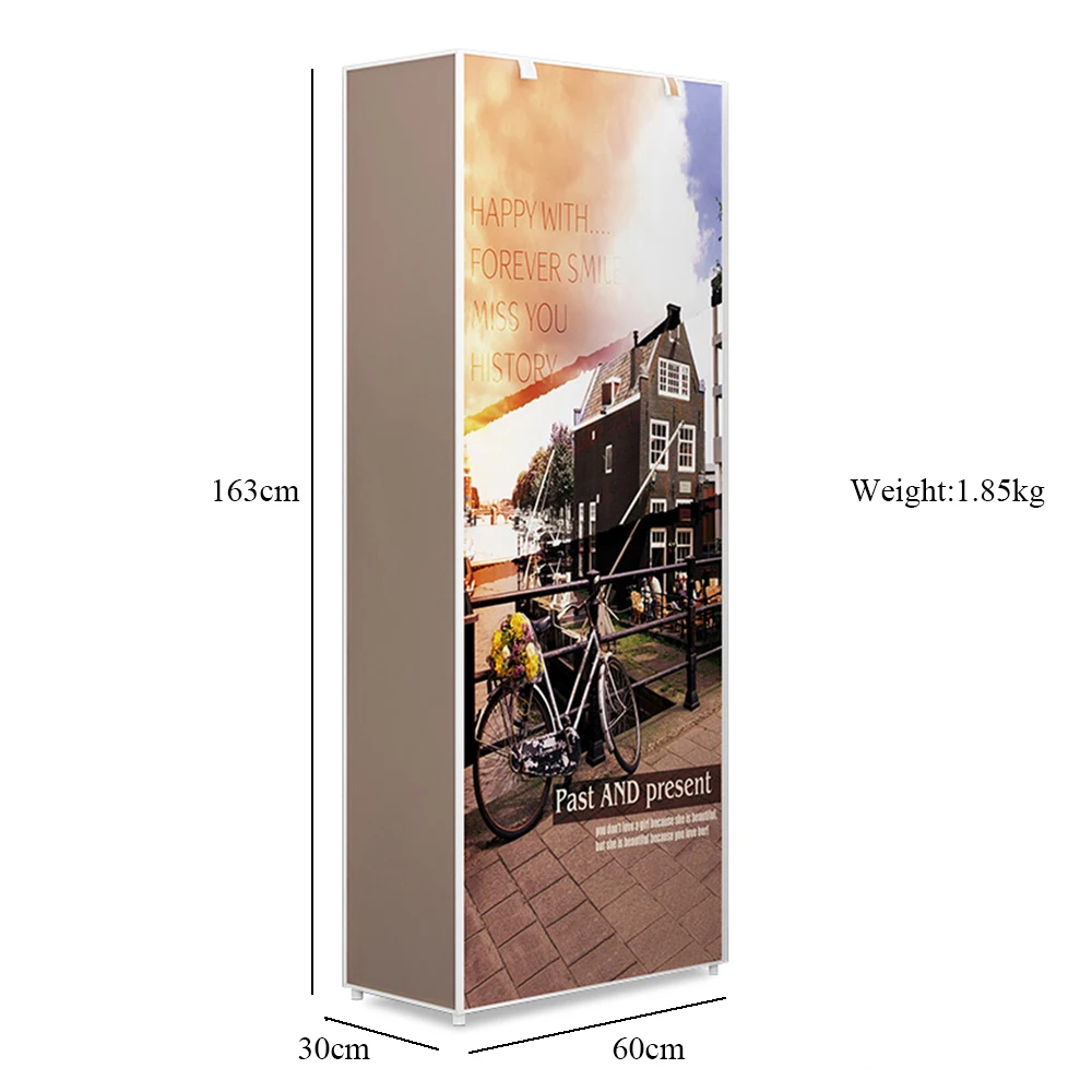 Dustproof Large Size Shoe Rack Shoe Oragnizer Door Space Saving Nonwoven Fabric Home Bedroom Dormitory Shoe Closet Shelf Cabinet