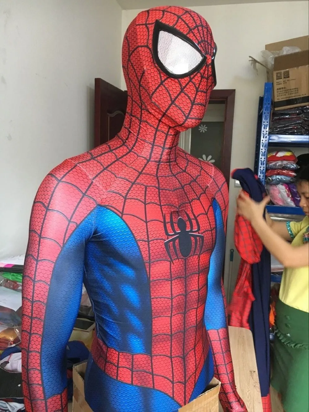 Костюм Супергероя человека-паука 3D принт полнотелый костюм для костюмированой Вечеринки На Хэллоуин костюм Человека-паука для взрослых/детей/на заказ