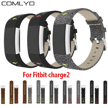 

Newest COMLYO Genuine Leather Strap Band For Fitbit Charge 2 Bracelet Watchband Replacement Wristband for Fitbit Charge 2 Band