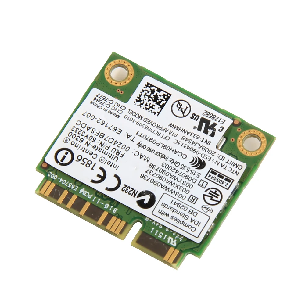 Двухдиапазонная 450 Мбит/с 633ANHMW Mini PCI-E беспроводная Wifi сетевая карта для ноутбука Intel 6300 6300AGN 802.11a/g/n lenovo Thinkpad/hp
