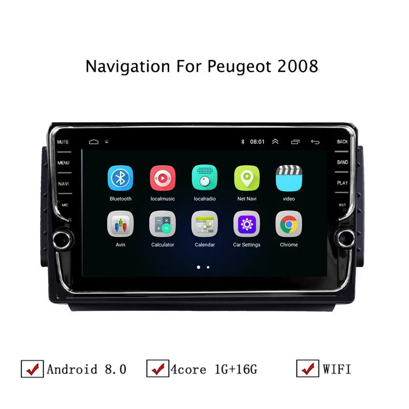Flash Deal NAVITOPIA 9inch Car Multimedia Player Andriod 8.1 GPS Navigation For Peugeot 2008 Autoradio WiFi USB FM AM 0 Flash Deal NAVITOPIA 9inch Car Multimedia Player Andriod 8.1 GPS Navigation For Peugeot 2008 Autoradio WiFi USB FM AM 0