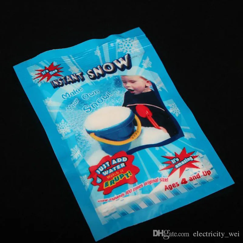 

Artificial Snow Instant Snow Powder Fluffy Snowflake Super Absorbant Frozen Party Magic Prop Christmas Party Decor