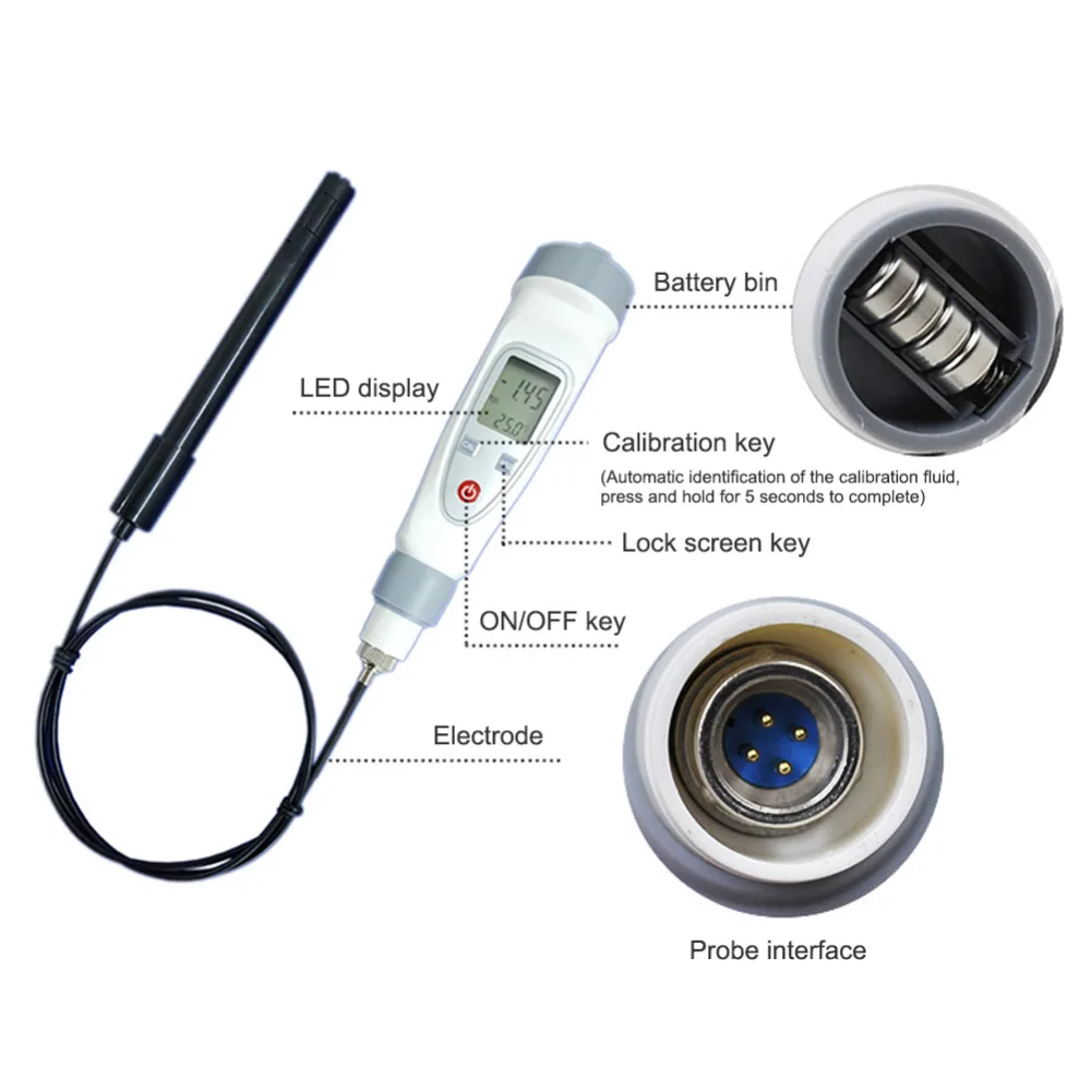 Kopen JPB 70A Draagbare Digitale Pen Opgeloste Zuurstof Meter Opgeloste Zuurstof Meter Water Quality Tester Opgeloste Zuurstof Detector