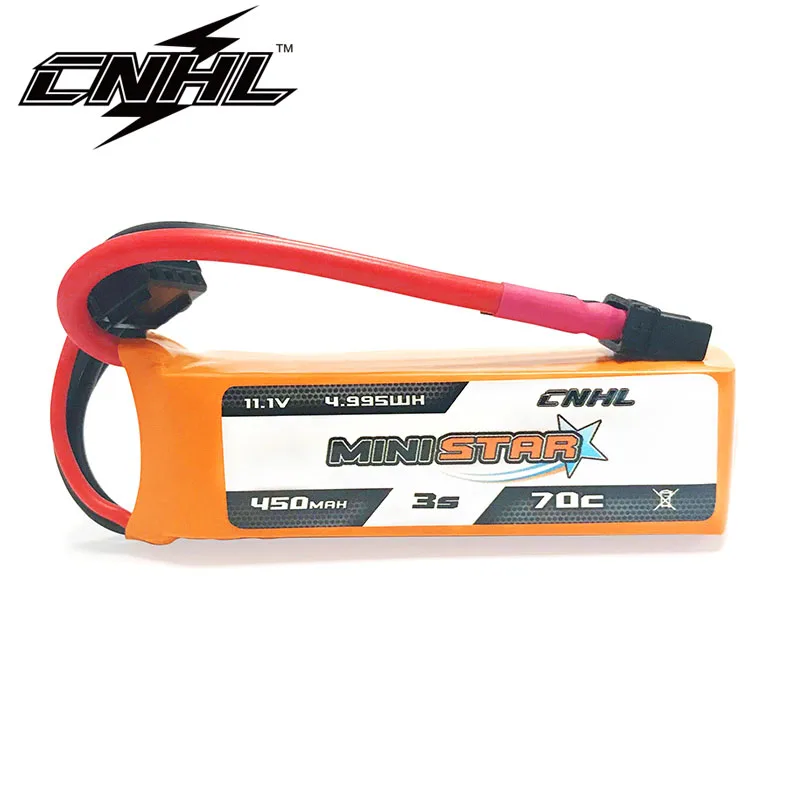 4 шт. CNHL MiniStar 450mAh 11,1 V 3S 70C Lipo батарея с XT30U вилкой