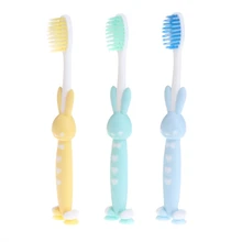 2 шт детская тренировочная зубная щетка с мягкой щетиной для чистки рта для детей