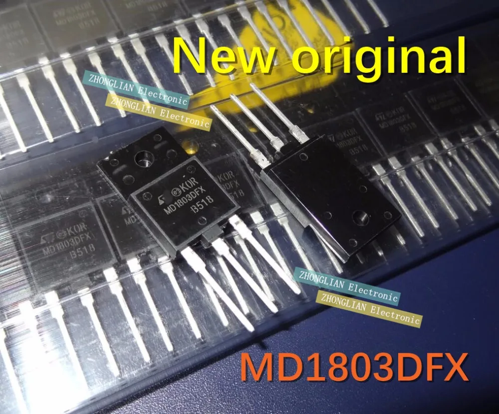 Бесплатная доставка 20 шт. NPN MD1803DFX MD1803 1500 В 10 А 100% Новый оригинальный D1803 1803 1803DFX