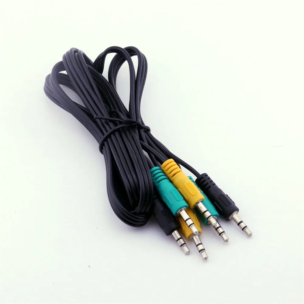 10pcs Replacement 3.5mm Male TRS Audio Cable for 5.1 Channel Logitech Computer Speakers 5FT
