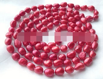 

08148 red baroque freshwater pearl necklace 46