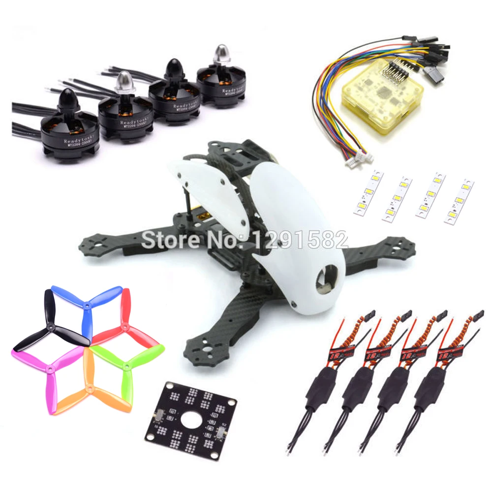 

Robocat 270 270mm 4-Axis Carbon Fiber Quadcopter Frame CC3D EVO Flight Controller 2204 Motor 12A simonk ESC 5045 Propeller