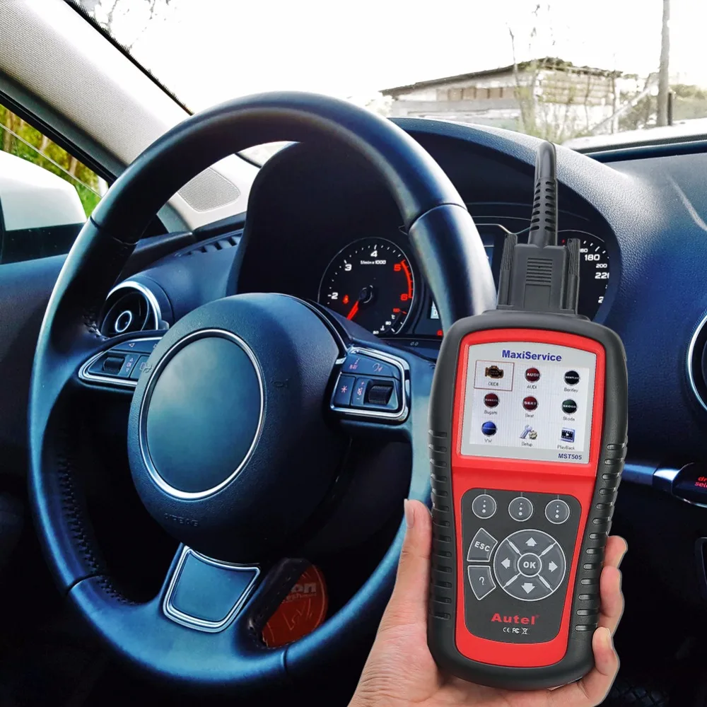 Autel MaxiService MST505 автоматический считыватель кодов полный OBD2 сканер все системы диагностики автомобиля масла и EPB для VW для Audi автомобильный инструмент