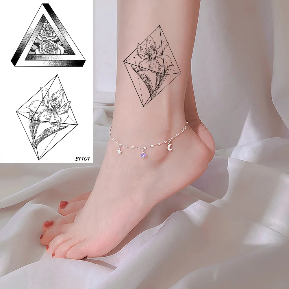 VANKIRS Diamond Флора Saturna татуировки наклейки ботильоны линзовый эскизный временная