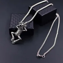 Punk Skull Pendant Necklaces Statement Jewelry For Men Leather Rope Chain Vintage Silver Skeleton Men's Jewelry xlct030 цена Punk Skull Pendant Necklaces Statement Jewelry For Men Leather Rope Chain Vintage Silver Skeleton Men's Jewelry xlct030 цены онлайн