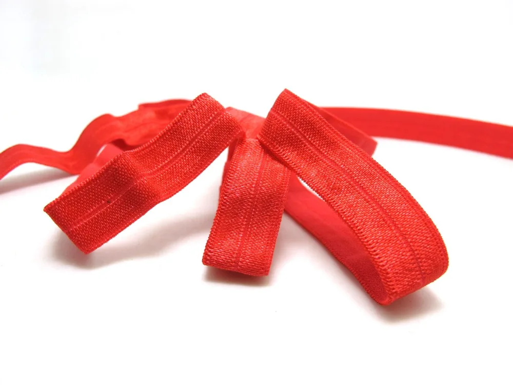 CLEARANCE6 Yards 9/16 Inch Red Pattern Lingerie ElasticHeadband