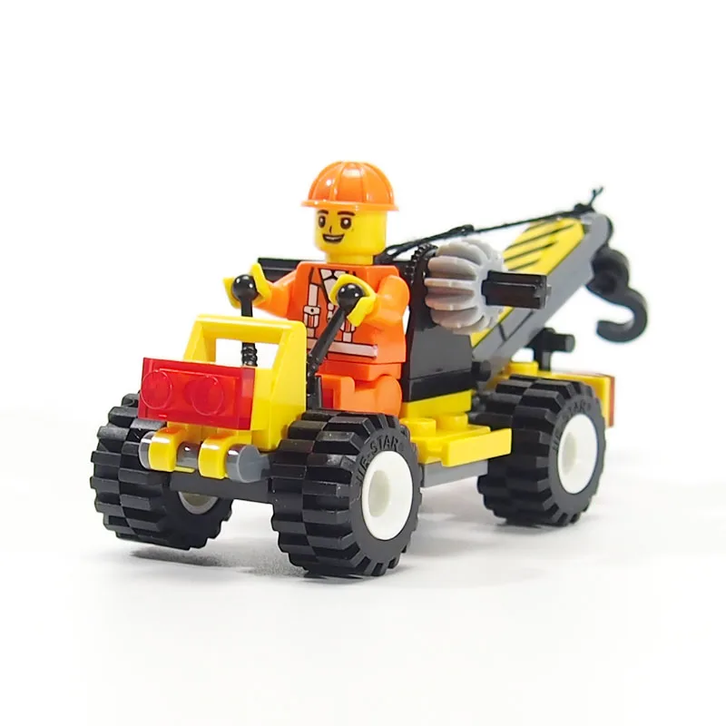 

City Technic Mini Figures Construction Engineering vehicle Model Military brick Toy Building Blocks Compatible lepines Baby toys