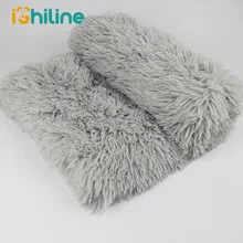 Long Plush Pet Dog Cat Bed Blankets Fluffy Dog Bed Mats Deep Sleeping Soft Summer Thin Covers for Large Dogs Solid Cats Mattress