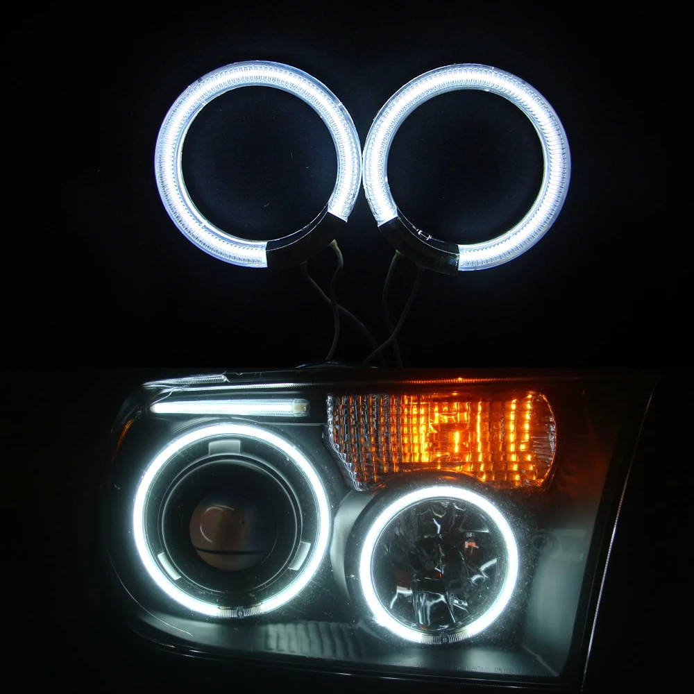 1Pair 12V DC CCFL led Angel Eyes Kit 6000K White Red Blue Halo Rings