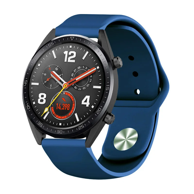 Сменные спортивные силиконовые 22 мм ремешки для часов huawei Watch GT Honor Magic Black man спортивный браслет ремень для huawei GT Active