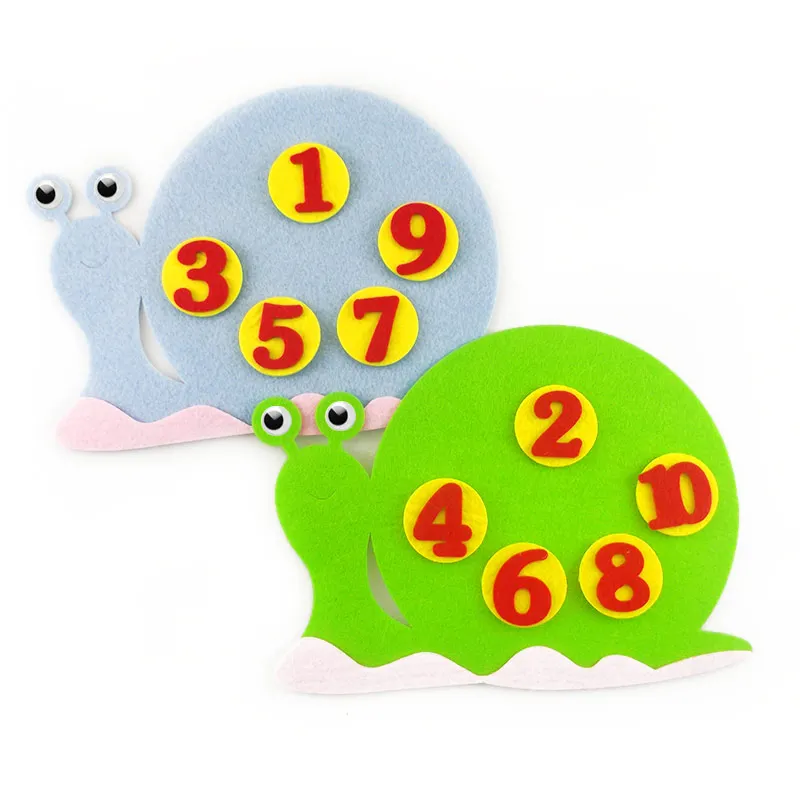  DIY Digit Theme Felt Non-woven Craft For Kindergarten Kid Handmade Early Learning Number Fabric Mat - 32961570044