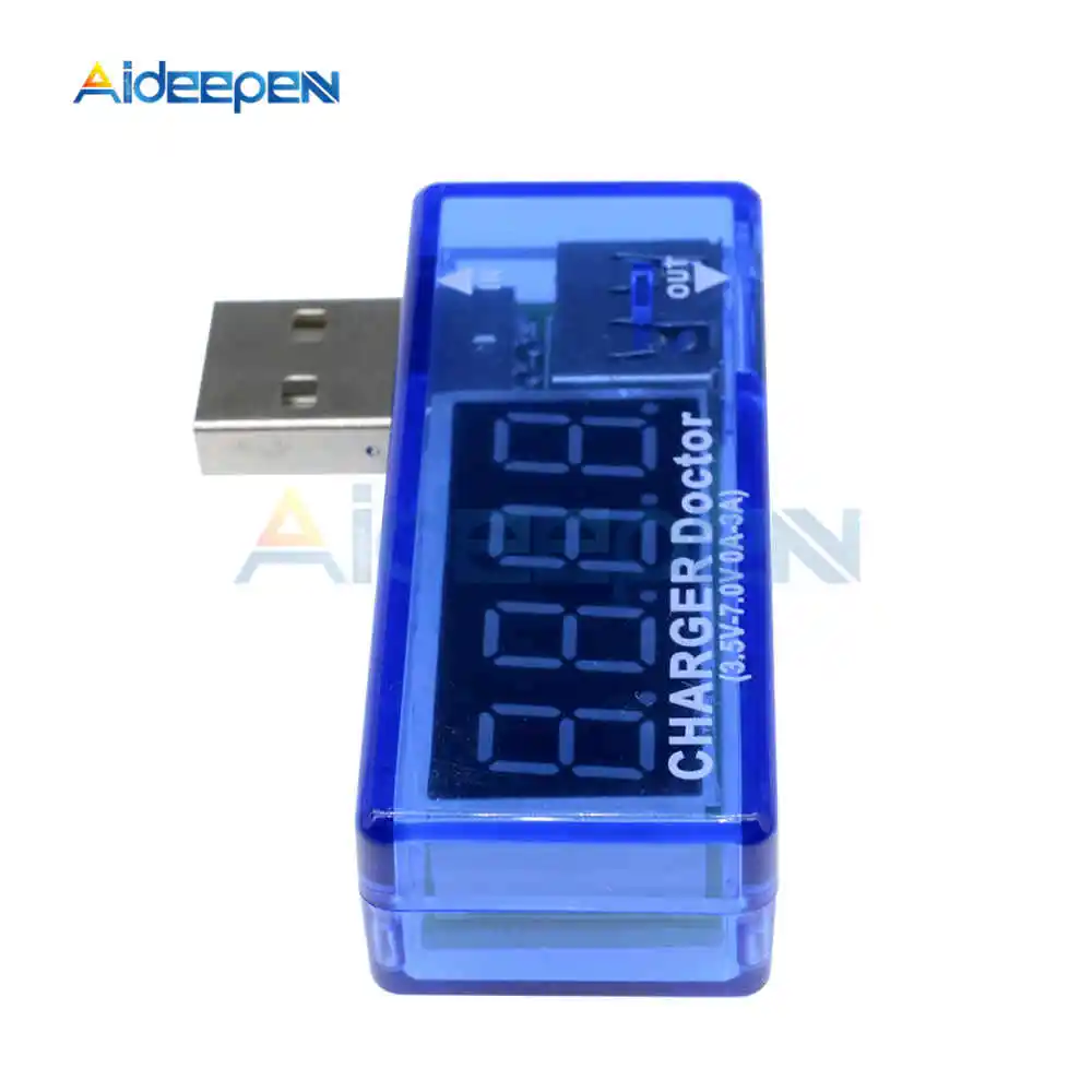 Цифровой USB вольтметр амперметр измеритель напряжения портативный