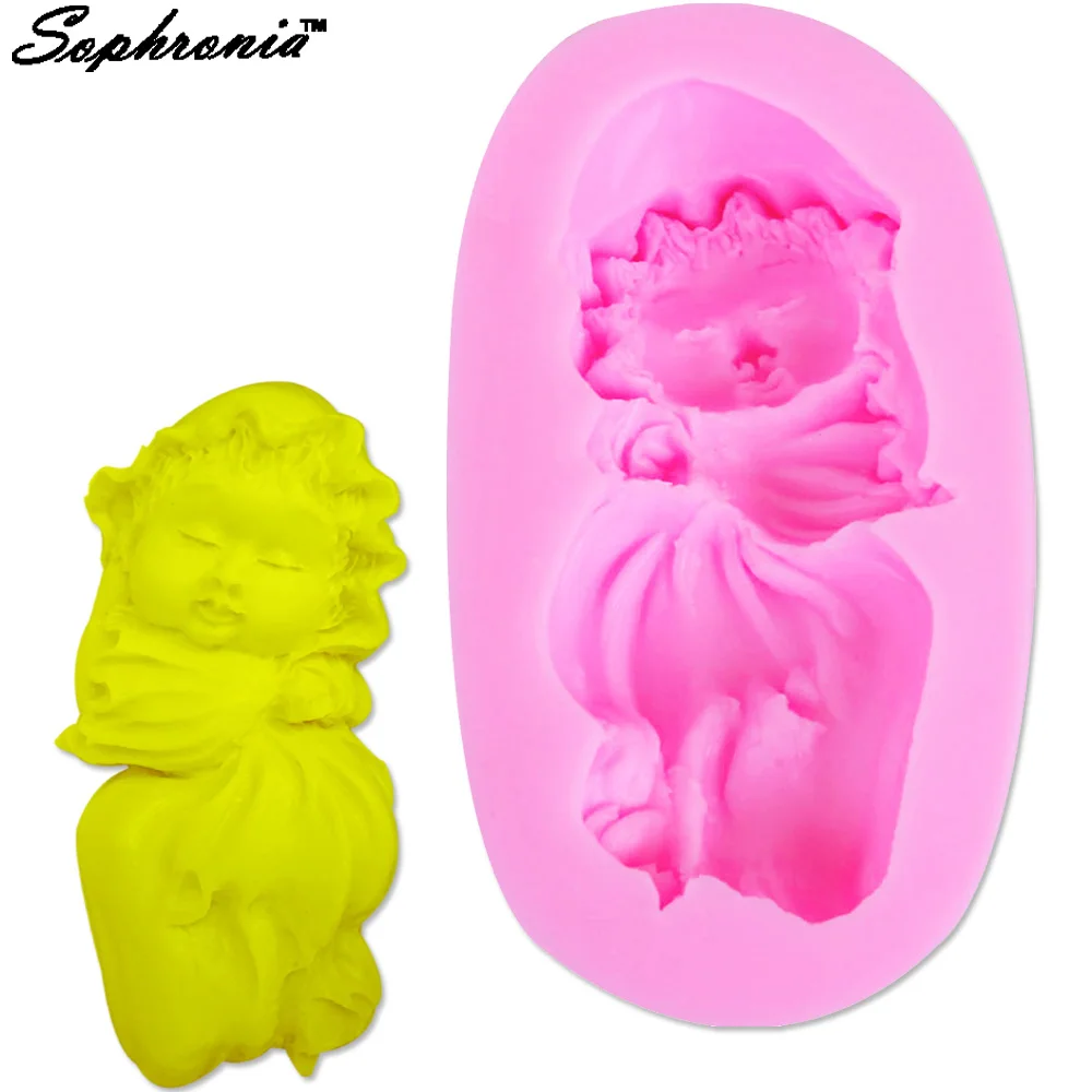 

10 шт./компл., Пеленальное украшение для детского торта, силиконовая форма для помадки, шоколадного печенья, 3D пищевой класс f1085, 9,9*4,9*2 см