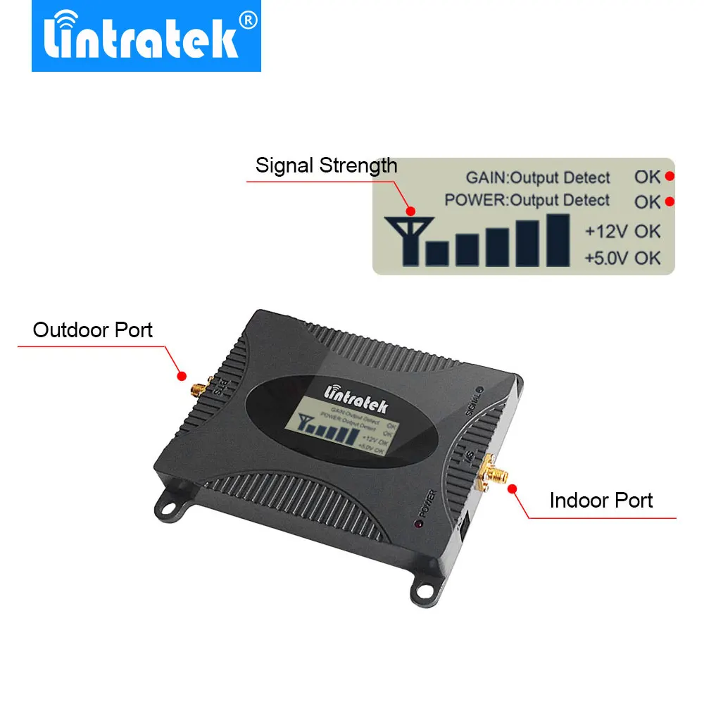 Lintratek Powerful GSM Repeater 900MHz LCD Display GSM Cellular Signal Booster UMTS 900MHz Mini Phone Amplifier UPGRADE #2017