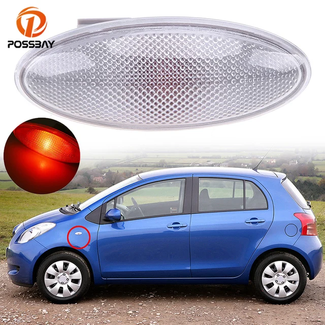 POSSBAY Car Amber Turn Signal Lights Fender Side Marker Light for