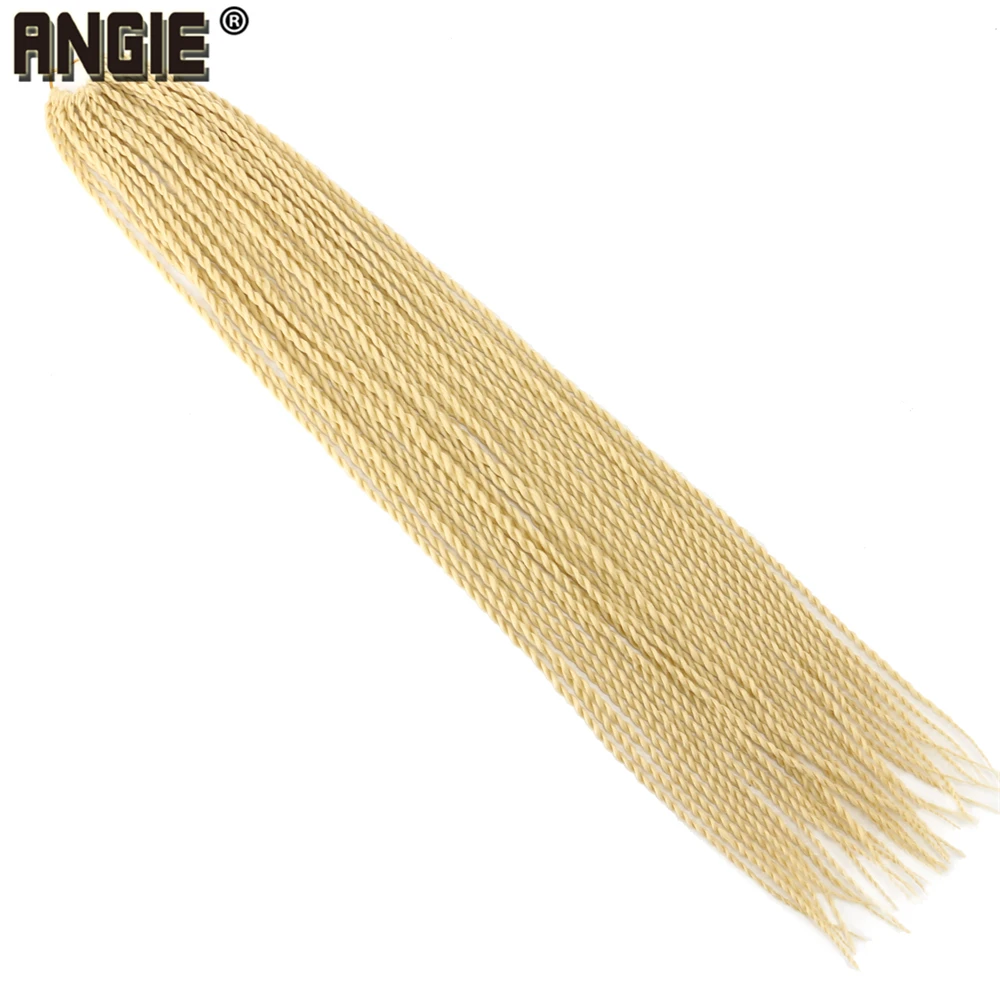 Angie 100 Gram/pack 22 Inch crochet braids Senegalese Twist Hair Braiding 30 Roots/pack Synthetic Hair for Women