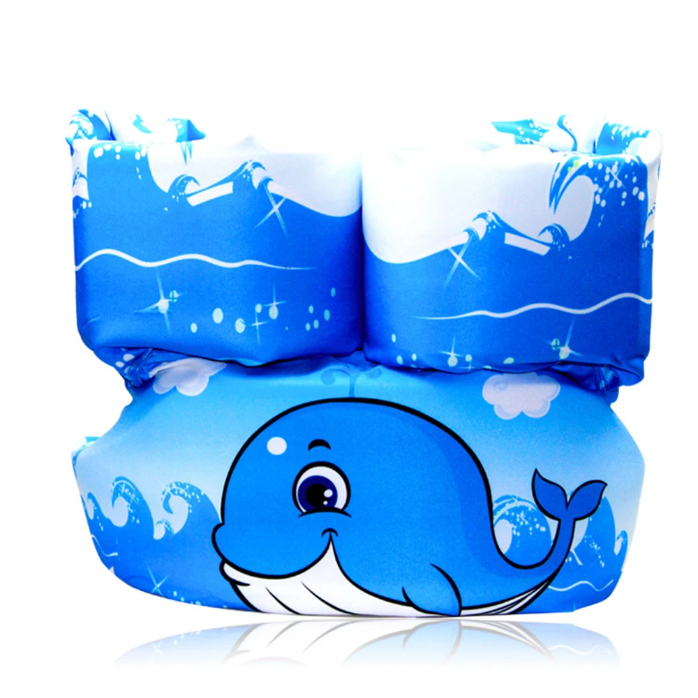 Купальный жилет для детей от 2 до 8 лет спасательные жилеты с героями мультфильмов детский плавательный бассейн кольцо для плавания защитные кольца для плавания - Цвет: Blue Whale