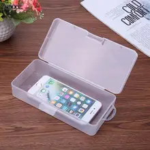 VODOOL прозрачная канцелярская футляр для карандашей бисер контейнер для мелочи украшения 18*9 см коробка аппаратные элементы держатель Органайзер